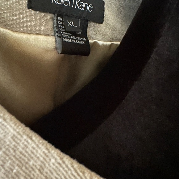 Karen Karen Gold Metallic Women’s Jacket XL - Picture 8 of 8